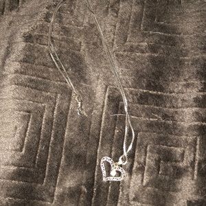 Shane company diamond heart necklace